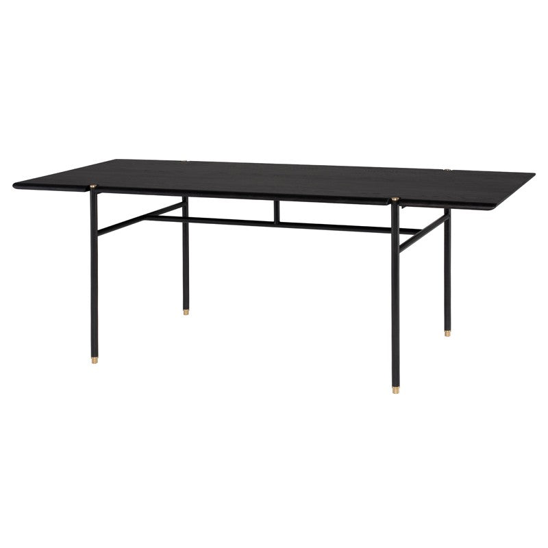 Stacking Table Dining Table-Nuevo-NUEVO-HGDA838-Dining TablesSmall-ebonized oak top-6-France and Son