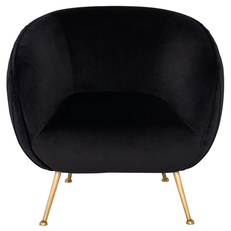 Sofia Occasional Chair-Nuevo-NUEVO-HGDH110-Lounge ChairsBrushed Gold-Moss-3-France and Son