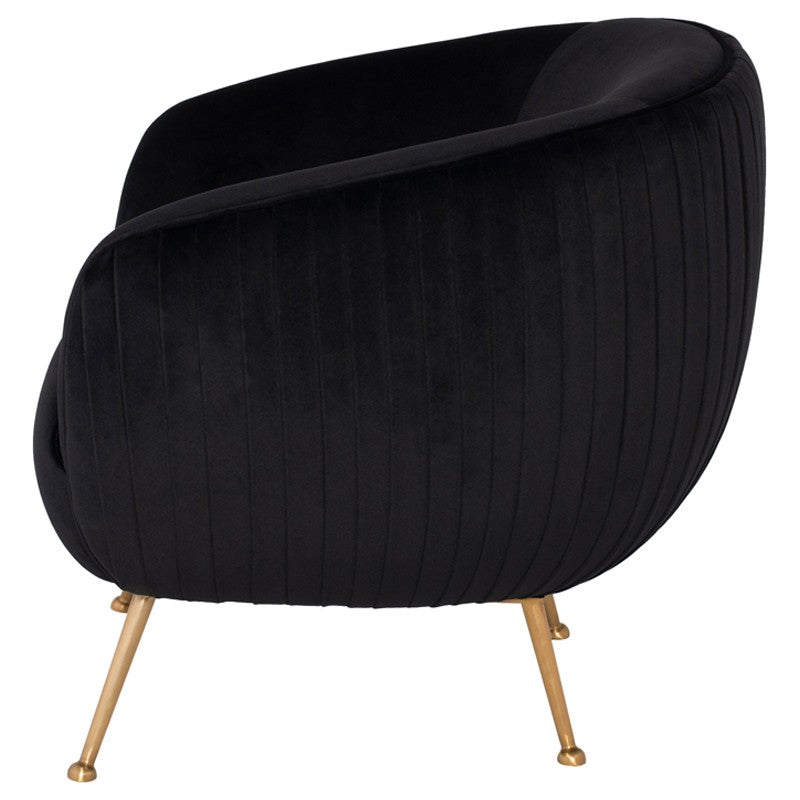 Sofia Occasional Chair-Nuevo-NUEVO-HGDH110-Lounge ChairsBrushed Gold-Moss-4-France and Son