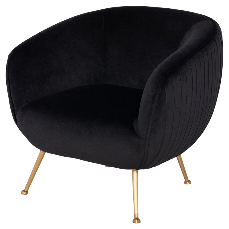 Sofia Occasional Chair-Nuevo-NUEVO-HGDH101-Lounge ChairsBrushed Gold-Black-1-France and Son