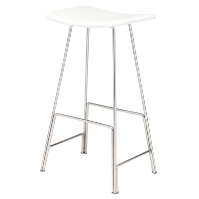Kirsten Counter Stool-Nuevo-NUEVO-HGEM665-Bar Stoolspolished stainless frame-White-14-France and Son