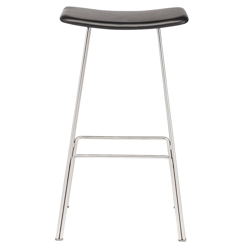 Kirsten Counter Stool-Nuevo-NUEVO-HGEM729-Bar Stoolspolished stainless frame-Walnut-2-France and Son