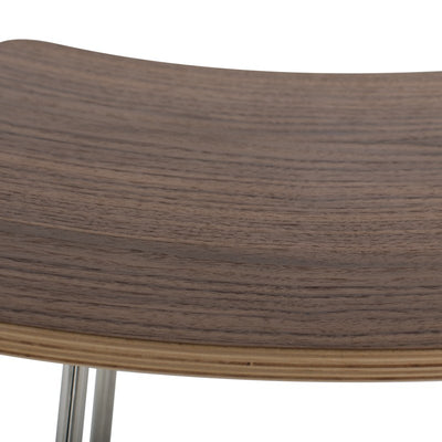 Kirsten Counter Stool-Nuevo-NUEVO-HGEM729-Bar Stoolspolished stainless frame-Walnut-22-France and Son