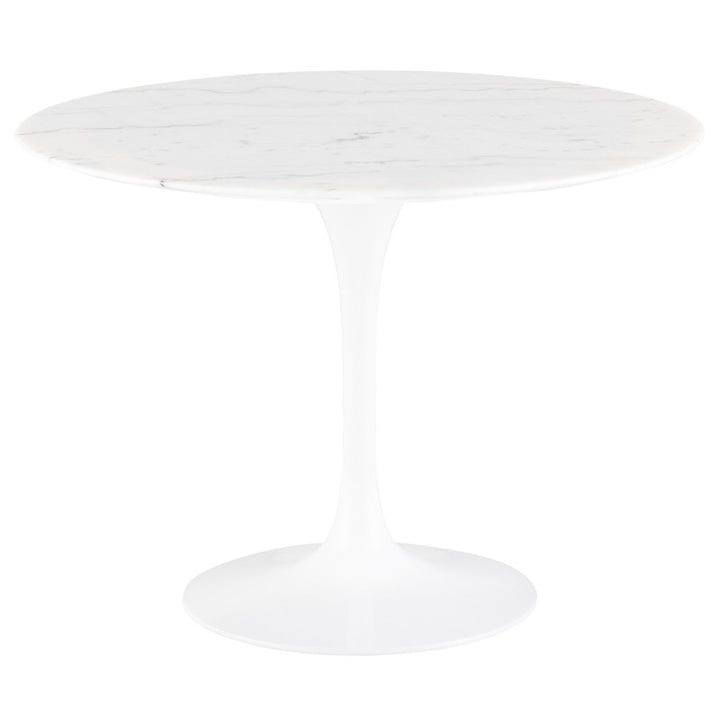 Cal Dining Table-Nuevo-NUEVO-HGEM845-Dining TablesWhite marble-Small-6-France and Son