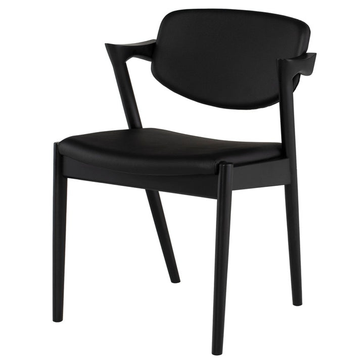 Kalli Dining Chair-Nuevo-NUEVO-HGEM875-Dining Chairsblack naugahyde / black-6-France and Son