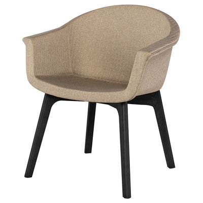 Vitale Dining Chair-Nuevo-NUEVO-HGEM879-Dining ChairsKhaki & Black ash legs-1-France and Son