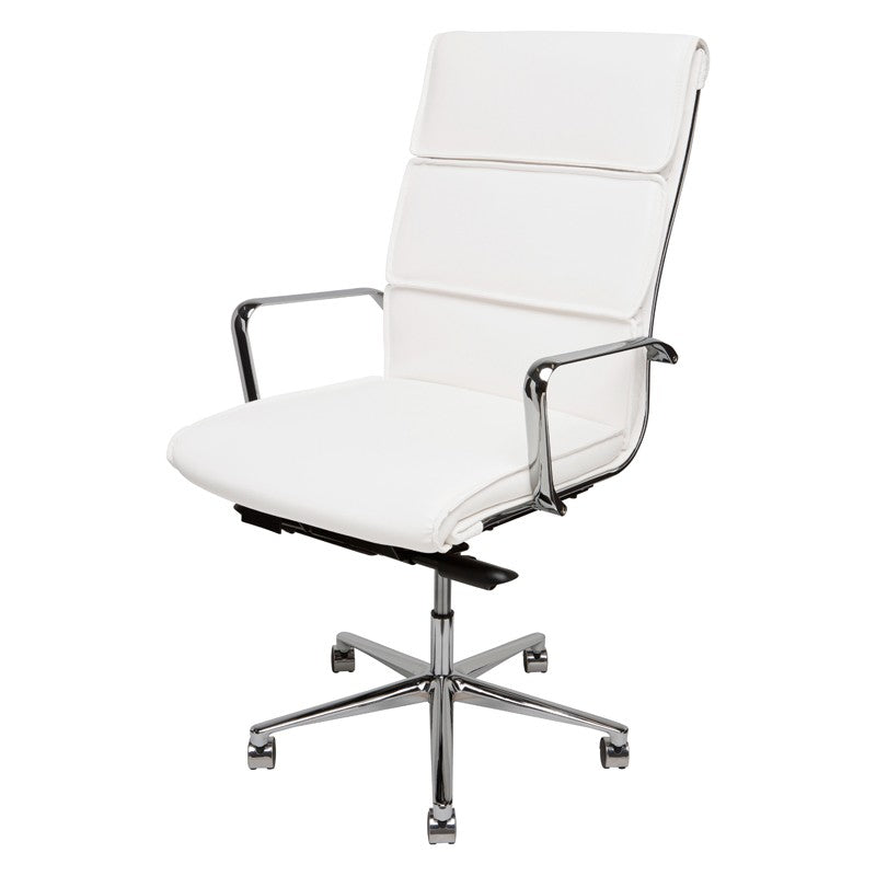 Lucia Office Chair-Nuevo-NUEVO-HGJL281-Task ChairsHigh Back-White-16-France and Son