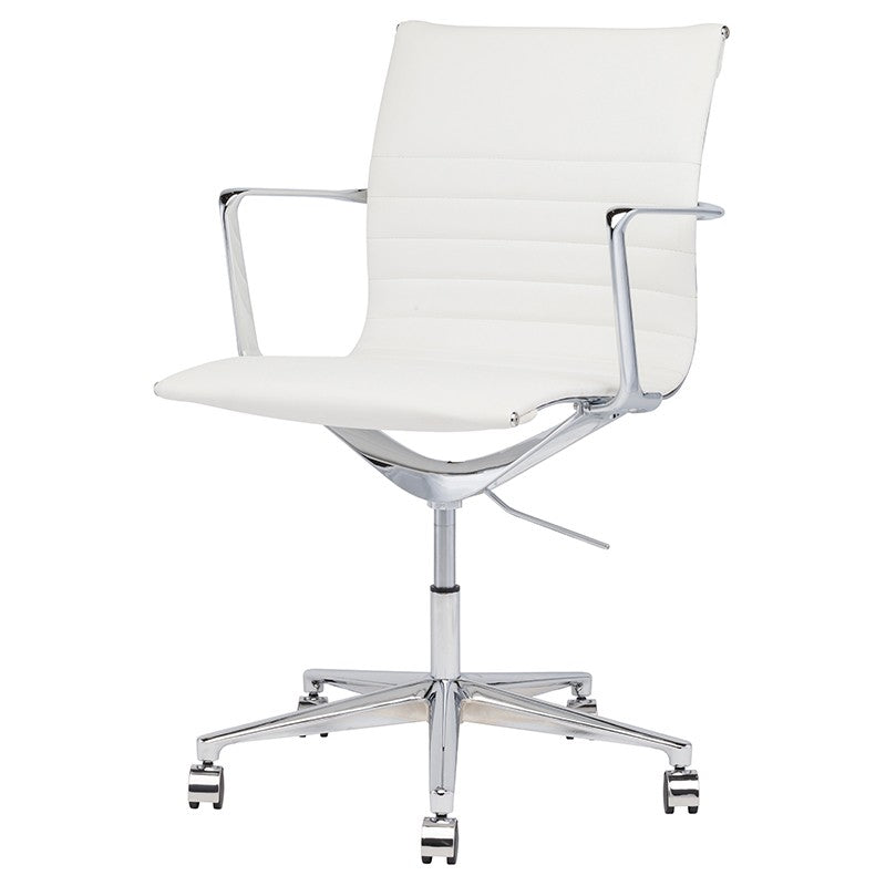 Antonio Office Chair-Nuevo-NUEVO-HGJL323-Task ChairsWhite-8-France and Son