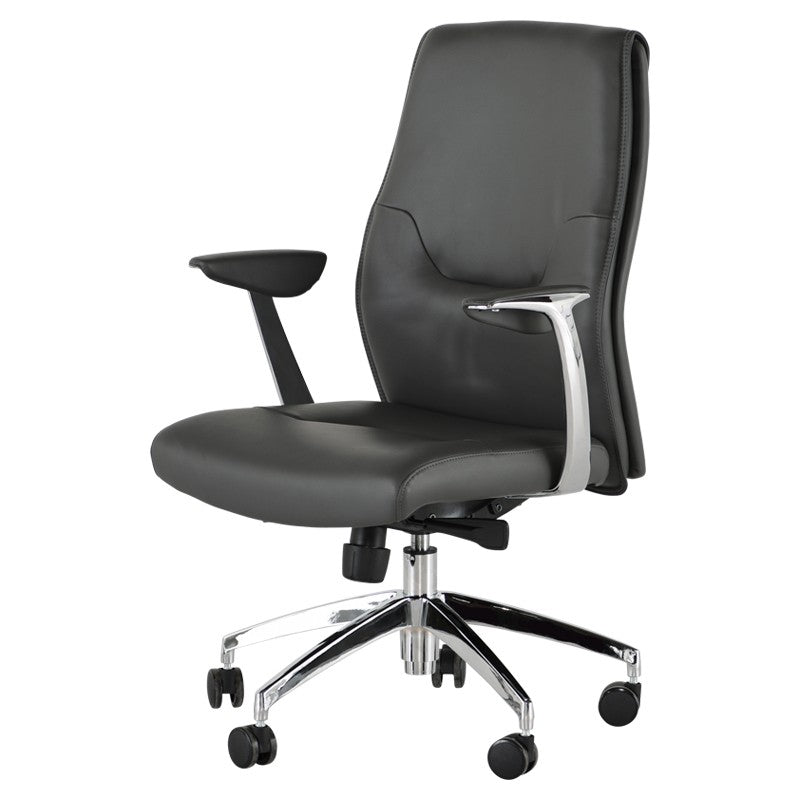Klause Office Chair-Nuevo-NUEVO-HGJL391-Task Chairsgrey naugahyde seat-7-France and Son
