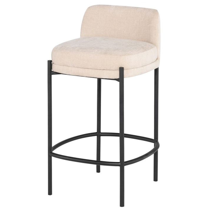 Inna Counter Stool With Seat Back-Nuevo-NUEVO-HGMV250-Bar Stoolsalmond-1-France and Son
