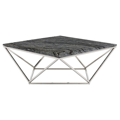 Jasmine Coffee Table-Nuevo-NUEVO-HGNA298-Coffee Tablesblack wood vein marble-polished stainless-18-France and Son