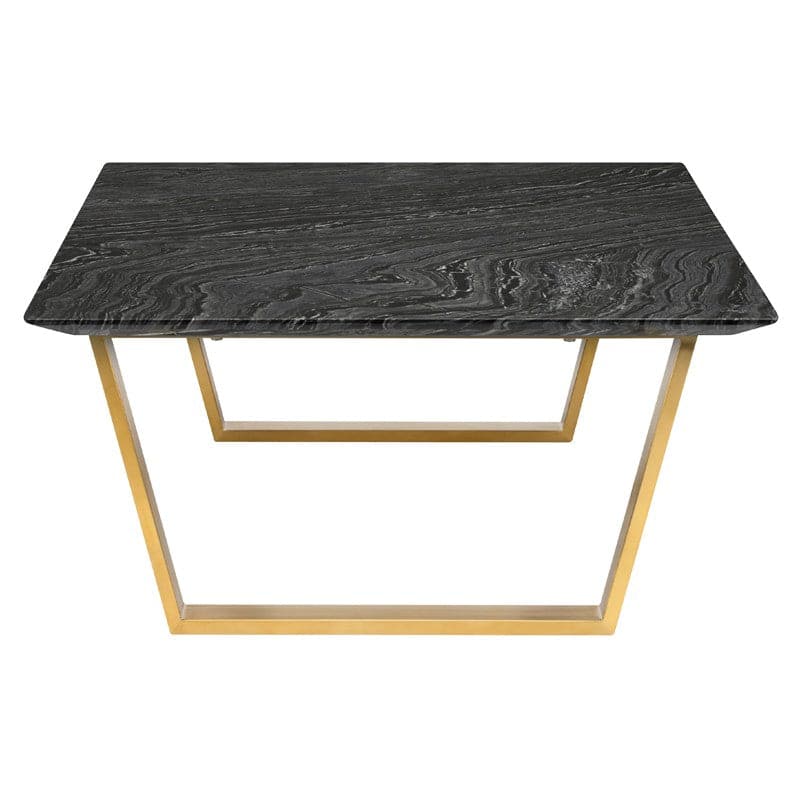 Catrine Coffee Table-Nuevo-NUEVO-HGNA309-Coffee TablesBrushed Gold Legs-Black Wood Vein-4-France and Son