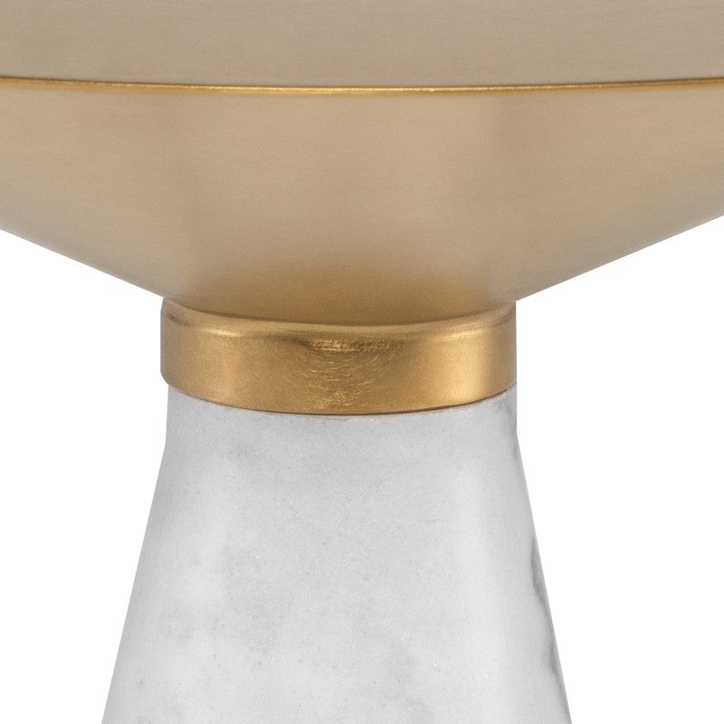 Iris Side Table-Nuevo-NUEVO-HGNA430-Side TablesLarge-brushed gold-walnut veneer-10-France and Son