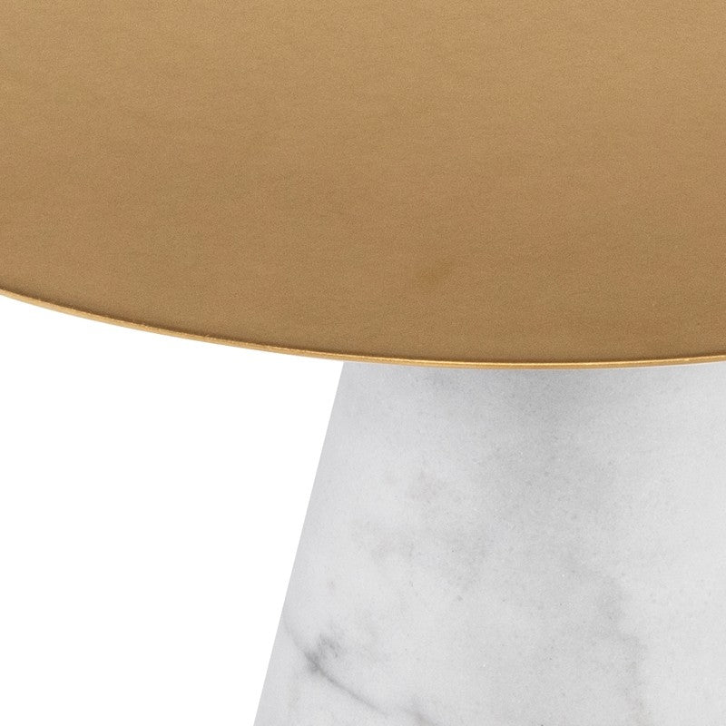 Iris Side Table-Nuevo-NUEVO-HGNA430-Side TablesLarge-brushed gold-walnut veneer-11-France and Son