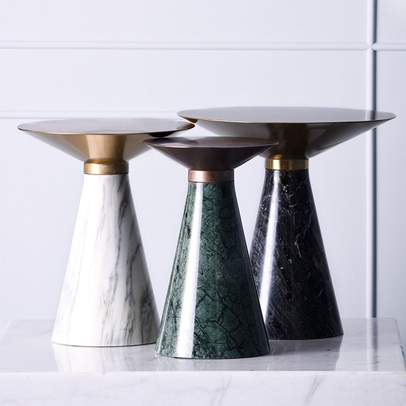 Iris Side Table-Nuevo-NUEVO-HGNA430-Side TablesLarge-brushed gold-walnut veneer-3-France and Son