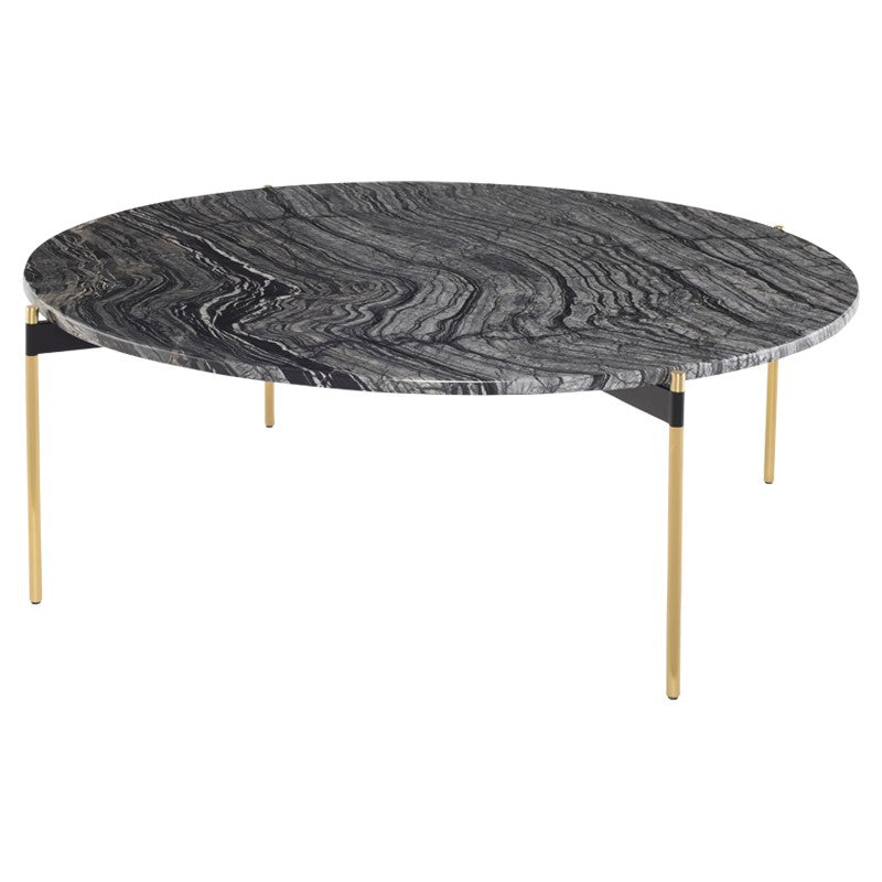 Pixie Coffee Table-Nuevo-NUEVO-HGNA495-Coffee TablesGold Legs-Black wood vein-13-France and Son