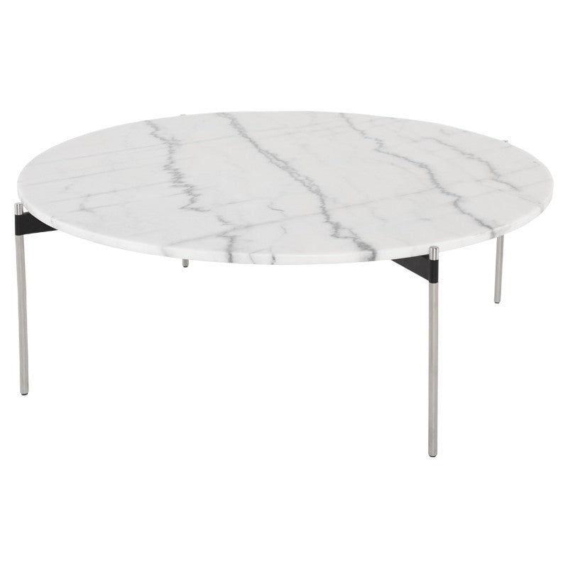 Pixie Coffee Table-Nuevo-NUEVO-HGNA496-Coffee TablesSilver Legs-White-1-France and Son