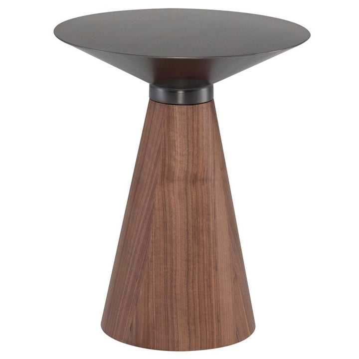 Iris Side Table-Nuevo-NUEVO-HGNA553-Side TablesMedium-brushed graphite-walnut veneer-47-France and Son