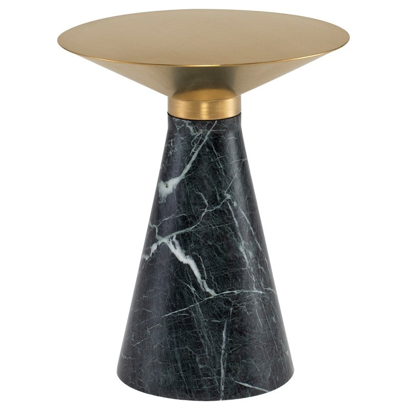 Iris Side Table-Nuevo-NUEVO-HGNA559-Side TablesMedium-brushed gold-green marble-46-France and Son