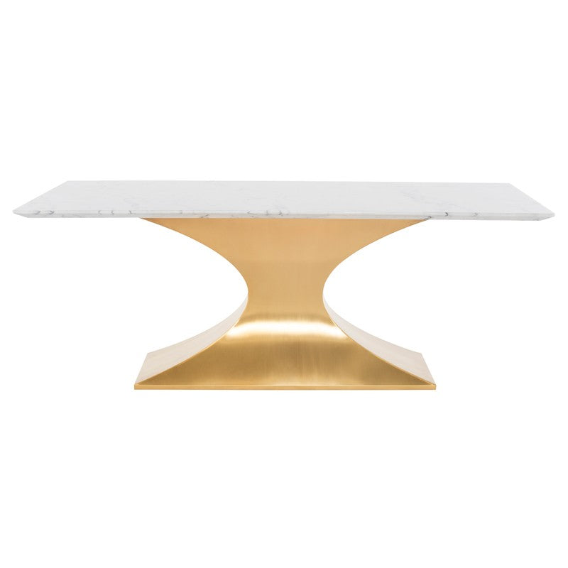 Praetorian Dining Table-Nuevo-NUEVO-HGSX222-Dining TablesSmall-polished stainless-clear tempered glass-15-France and Son