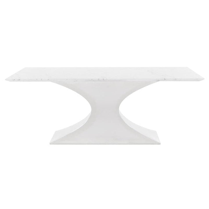 Praetorian Dining Table-Nuevo-NUEVO-HGSX222-Dining TablesSmall-polished stainless-clear tempered glass-10-France and Son