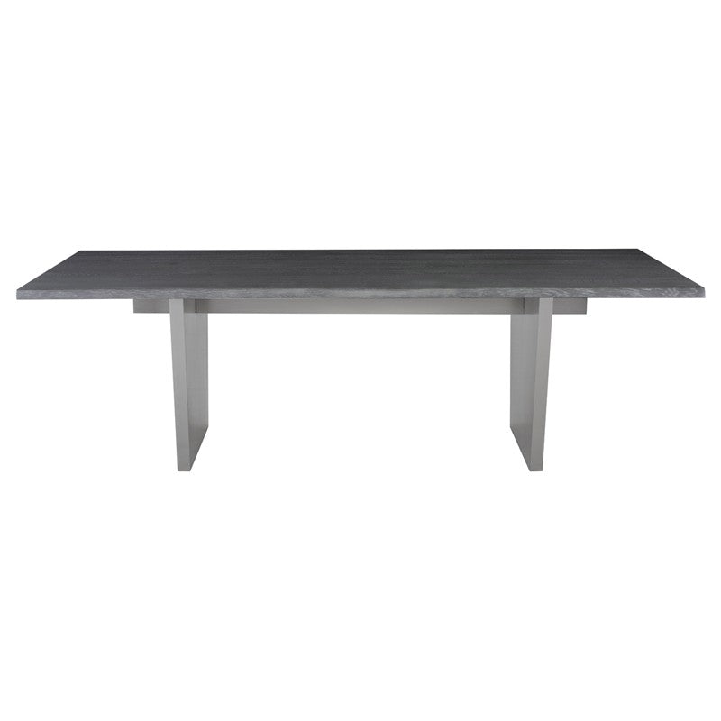 Aiden Dining Table-Nuevo-NUEVO-HGNA437-Dining TablesSilver legs & clear tempered glass top-Medium-25-France and Son