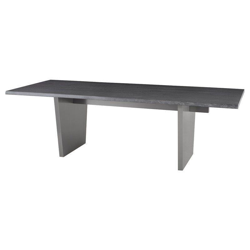 Aiden Dining Table-Nuevo-NUEVO-HGNA437-Dining TablesSilver legs & clear tempered glass top-Medium-24-France and Son