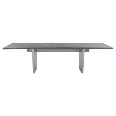 Aiden Dining Table-Nuevo-NUEVO-HGNA437-Dining TablesSilver legs & clear tempered glass top-Medium-30-France and Son