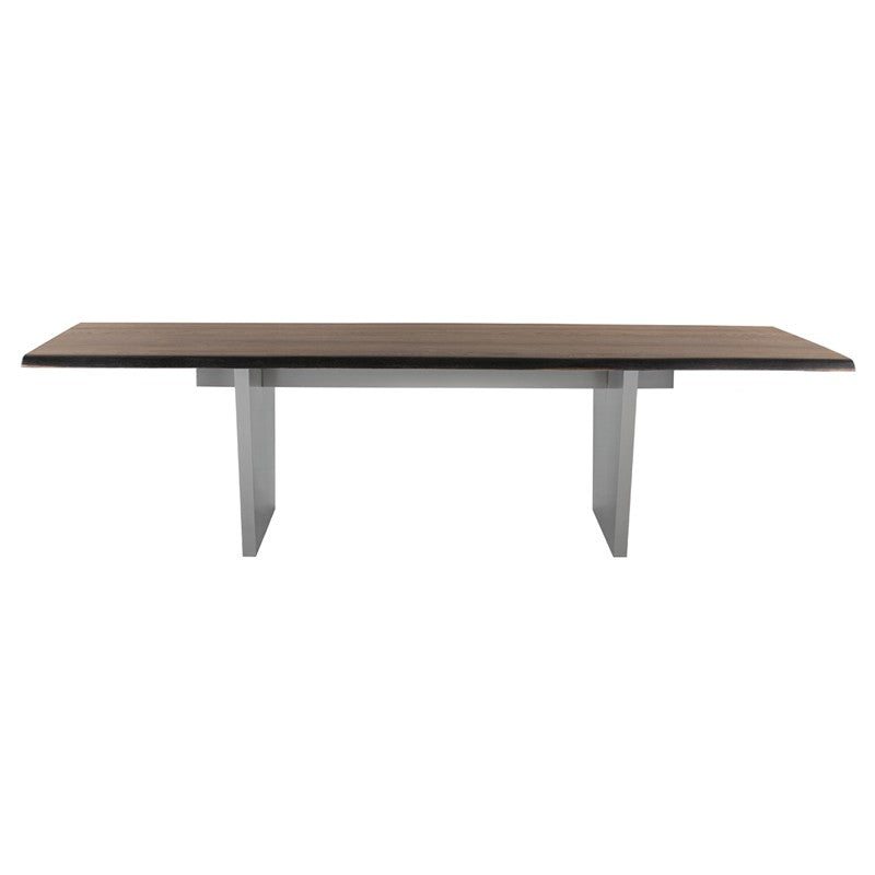 Aiden Dining Table-Nuevo-NUEVO-HGNA437-Dining TablesSilver legs & clear tempered glass top-Medium-21-France and Son