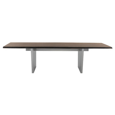 Aiden Dining Table-Nuevo-NUEVO-HGNA437-Dining TablesSilver legs & clear tempered glass top-Medium-21-France and Son