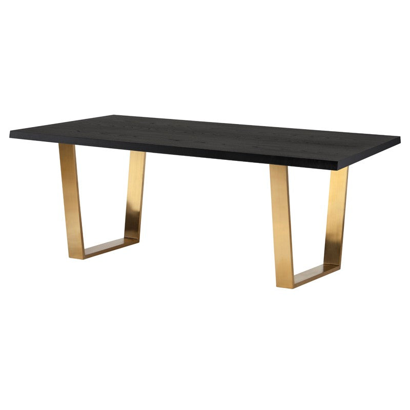 Versailles Dining Table-Nuevo-NUEVO-HGNA630-Dining TablesSmall-Onyx-brushed gold-3-France and Son