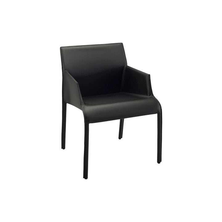 Delphine Dining Arm Chair-Nuevo-STOCKR-NUEVO-HGND219-Dining ChairsBlack-1-France and Son