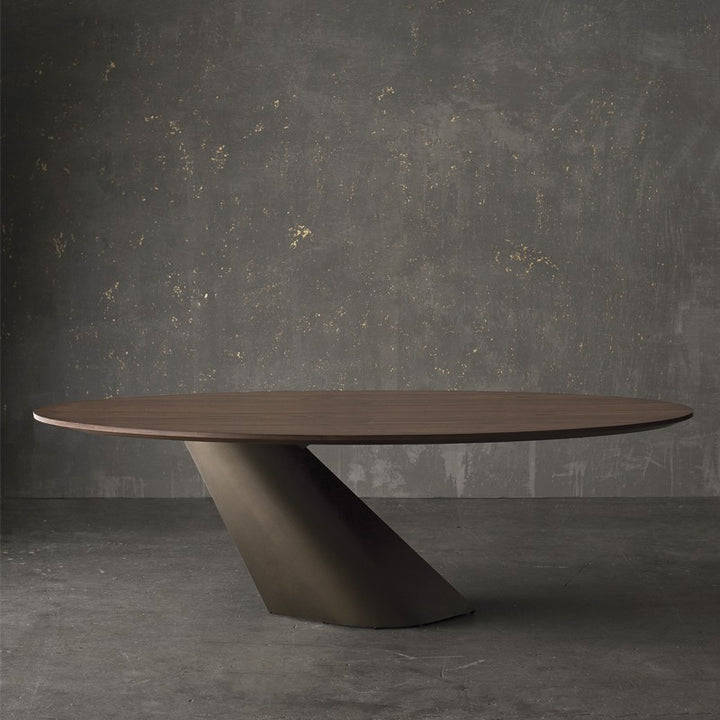 Oblo Dining Table-Nuevo-NUEVO-HGNE278-Dining TablesBlack ceramic & black base-Small-2-France and Son