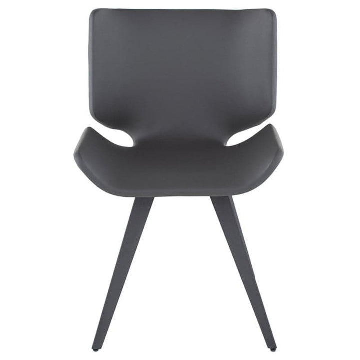 Astra Dining Chair-Nuevo-NUEVO-HGNE100-Dining ChairsShadow Grey velour seat & titanium steel legs-19-France and Son