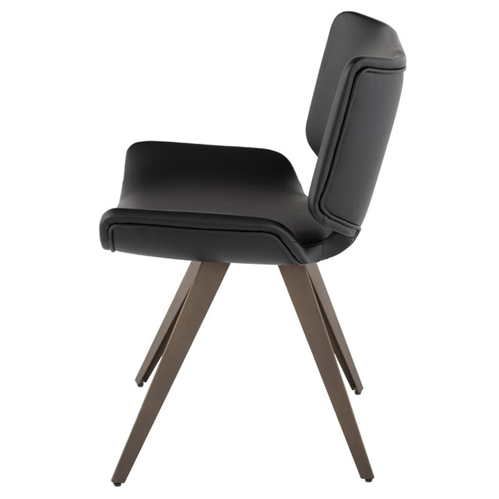 Astra Dining Chair-Nuevo-NUEVO-HGNE100-Dining ChairsShadow Grey velour seat & titanium steel legs-24-France and Son