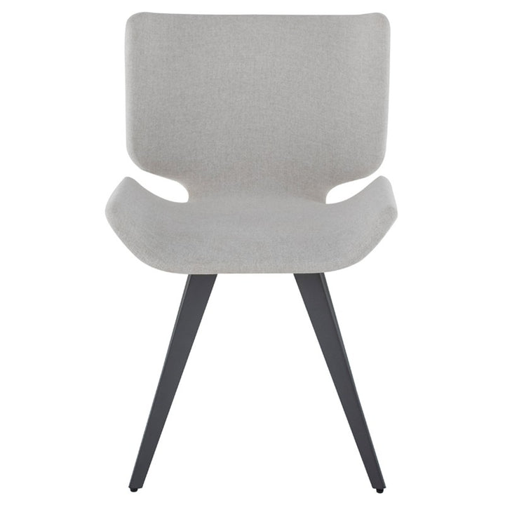 Astra Dining Chair-Nuevo-NUEVO-HGNE100-Dining ChairsShadow Grey velour seat & titanium steel legs-28-France and Son