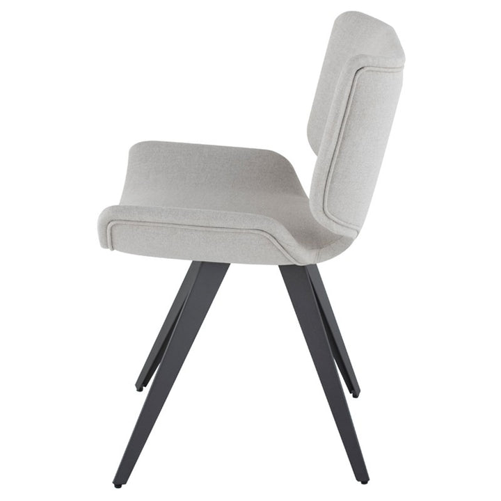 Astra Dining Chair-Nuevo-NUEVO-HGNE100-Dining ChairsShadow Grey velour seat & titanium steel legs-29-France and Son