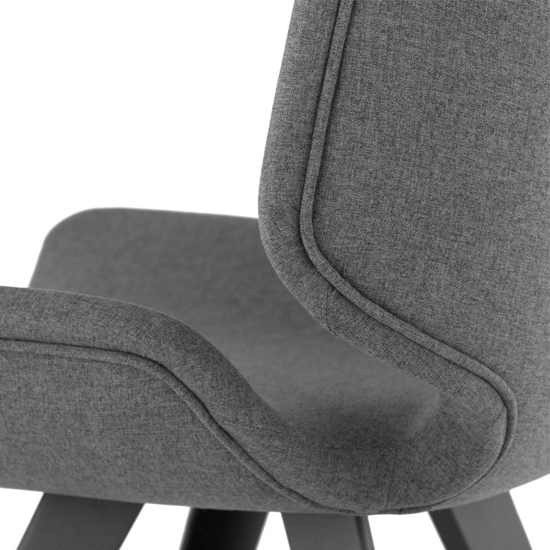 Astra Dining Chair-Nuevo-NUEVO-HGNE100-Dining ChairsShadow Grey velour seat & titanium steel legs-35-France and Son