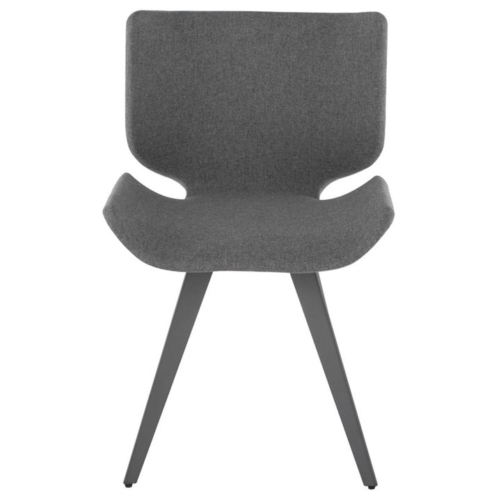 Astra Dining Chair-Nuevo-NUEVO-HGNE100-Dining ChairsShadow Grey velour seat & titanium steel legs-33-France and Son