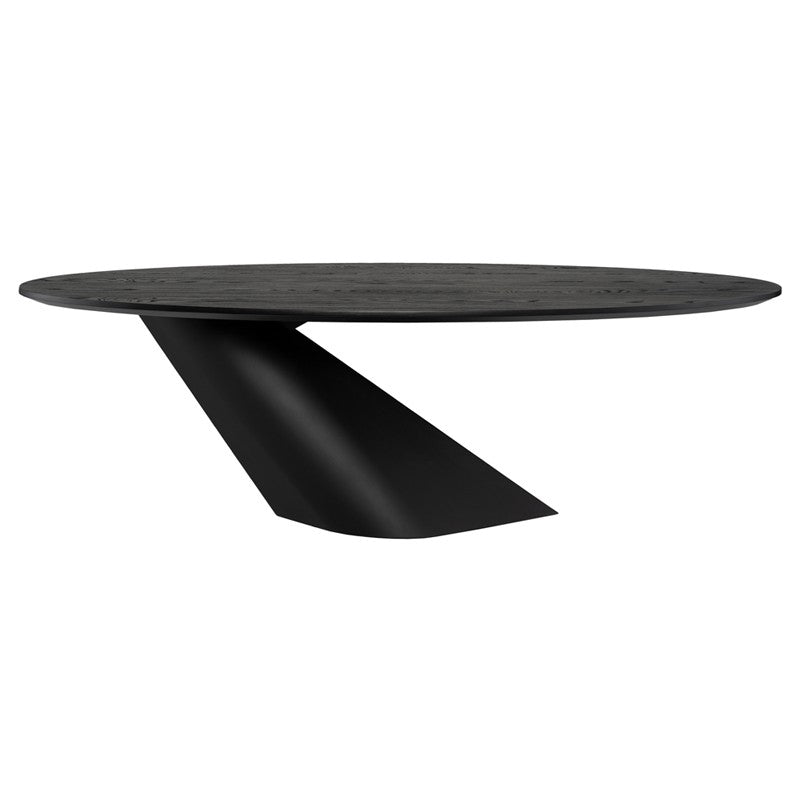 Oblo Dining Table-Nuevo-NUEVO-HGNE278-Dining TablesBlack ceramic & black base-Small-35-France and Son