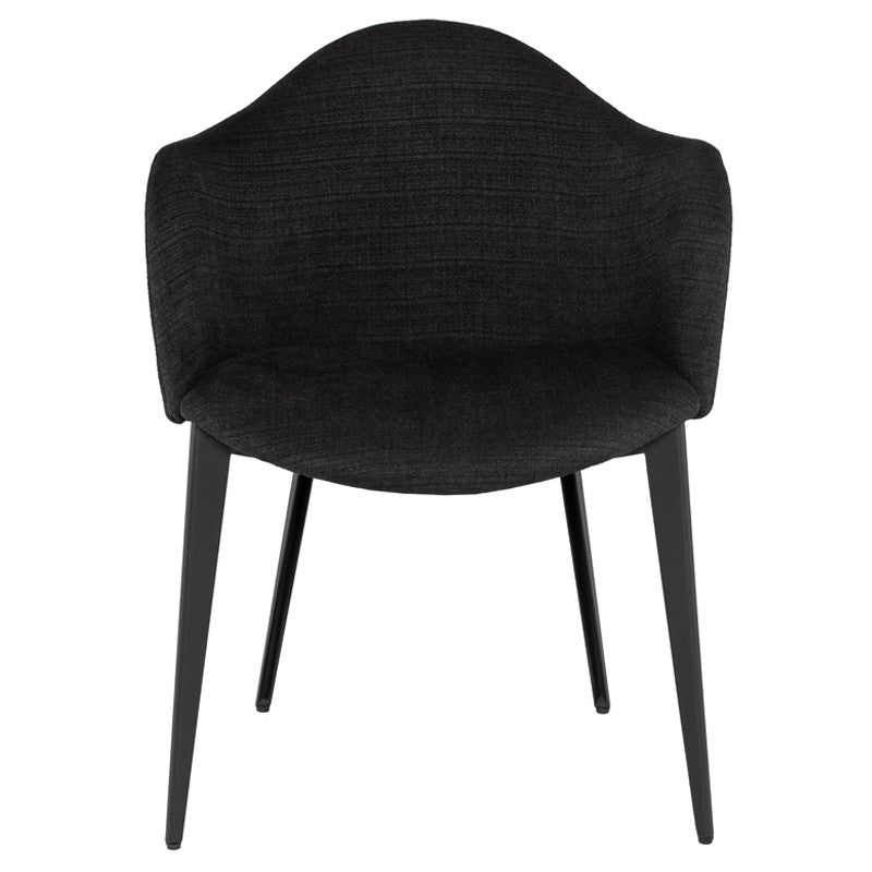 Nora Dining Chair-Nuevo-NUEVO-HGNE174-Dining ChairsMuave & matte black steel legs-9-France and Son