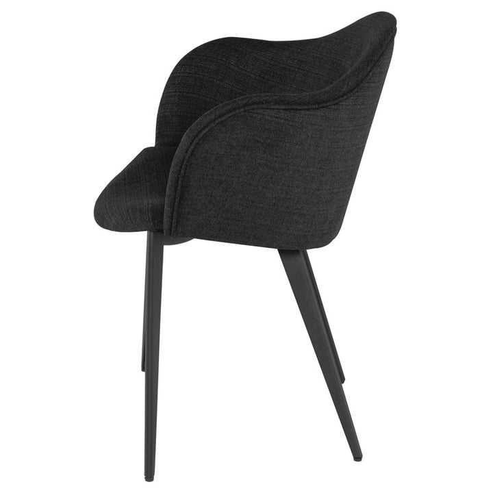 Nora Dining Chair-Nuevo-NUEVO-HGNE174-Dining ChairsMuave & matte black steel legs-10-France and Son