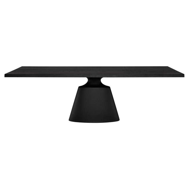 Taji Dining Table - Rectangle-Nuevo-NUEVO-HGNE236-Dining TablesLarge-Onyx on Top-Black-1-France and Son