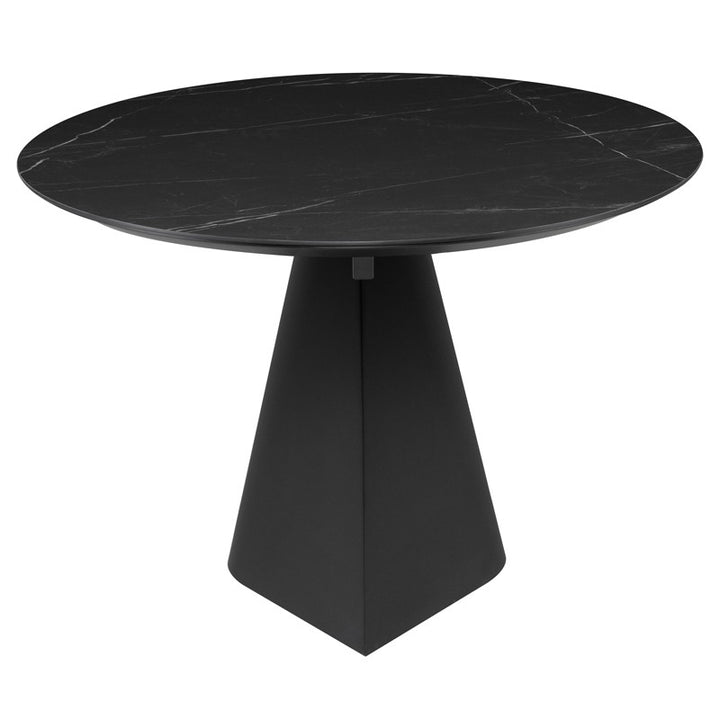 Oblo Dining Table-Nuevo-NUEVO-HGNE278-Dining TablesBlack ceramic & black base-Small-5-France and Son