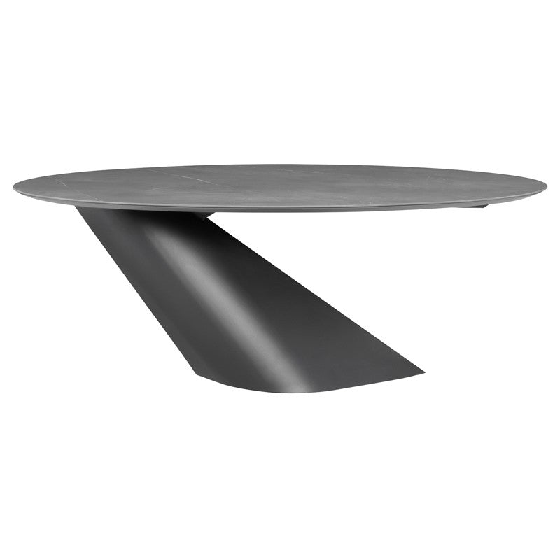 Oblo Dining Table-Nuevo-NUEVO-HGNE278-Dining TablesBlack ceramic & black base-Small-10-France and Son