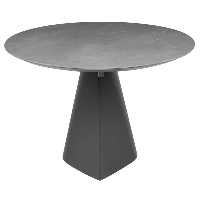Oblo Dining Table-Nuevo-NUEVO-HGNE278-Dining TablesBlack ceramic & black base-Small-11-France and Son