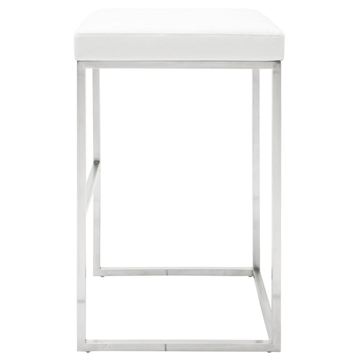 Chi Bar Stool-Nuevo-NUEVO-HGSX524-Bar StoolsTarnished Silver velour & brushed stainless frame-28-France and Son