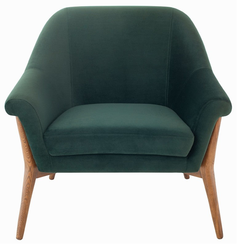 Charlize Occasional Chair-Nuevo-NUEVO-HGSC180-Lounge ChairsMIDNIGHT BLUE & walnut stained ash legs-11-France and Son