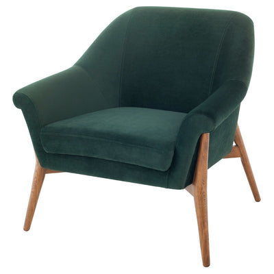 Charlize Occasional Chair-Nuevo-NUEVO-HGSC179-Lounge ChairsEMERALD GREEN & walnut stained ash legs-10-France and Son