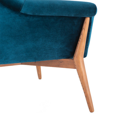 Charlize Occasional Chair-Nuevo-NUEVO-HGSC180-Lounge ChairsMIDNIGHT BLUE & walnut stained ash legs-7-France and Son